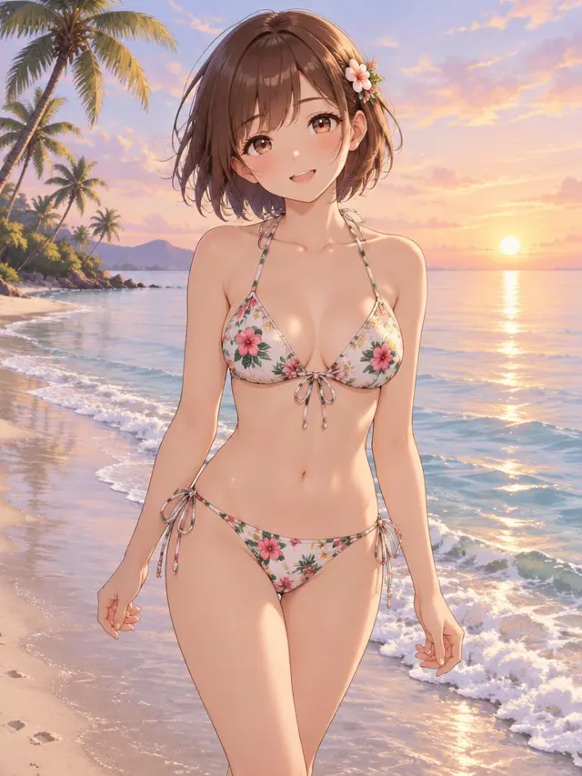 Hana, anime AI girlfriend on Dating Anime AI